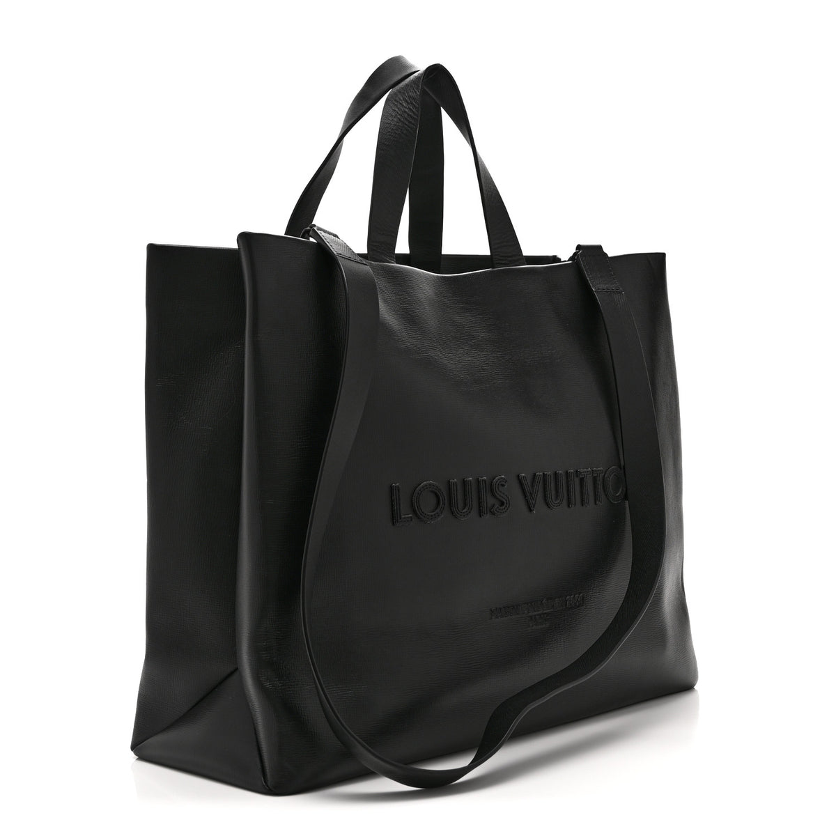 Calfskin Shopper Tote MM Black