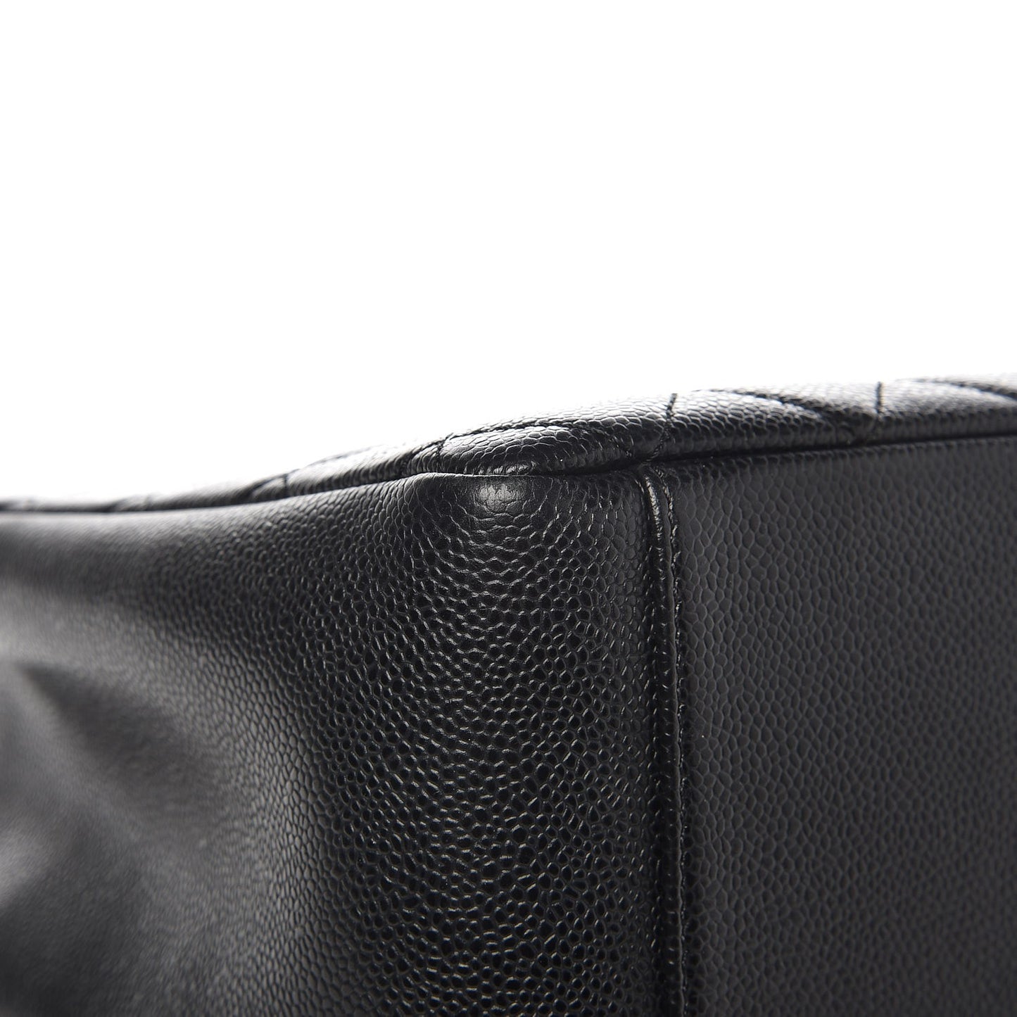 Caviar Quilted Grand Shopping Tote GST Black