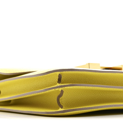 Hermes Epsom Constance 18 Lime 10 of 13