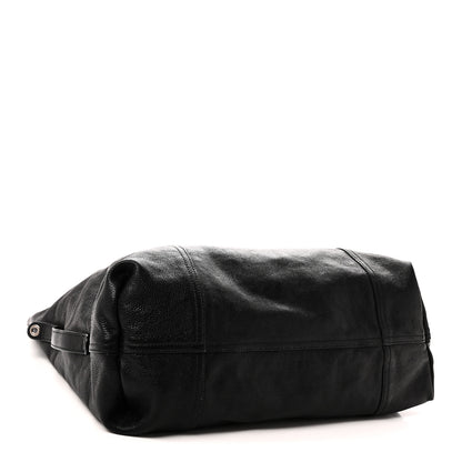 Prada Glace Calf Etiquette Shoulder Tote Black Astrale 4 of 9