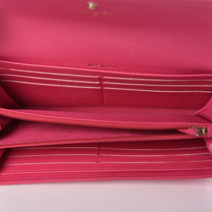 Chanel Lambskin Quilted Boy Flap Wallet Fuchsia 5 of 14