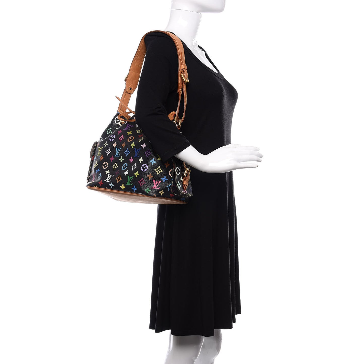 Monogram Multicolor Petit Noe Black