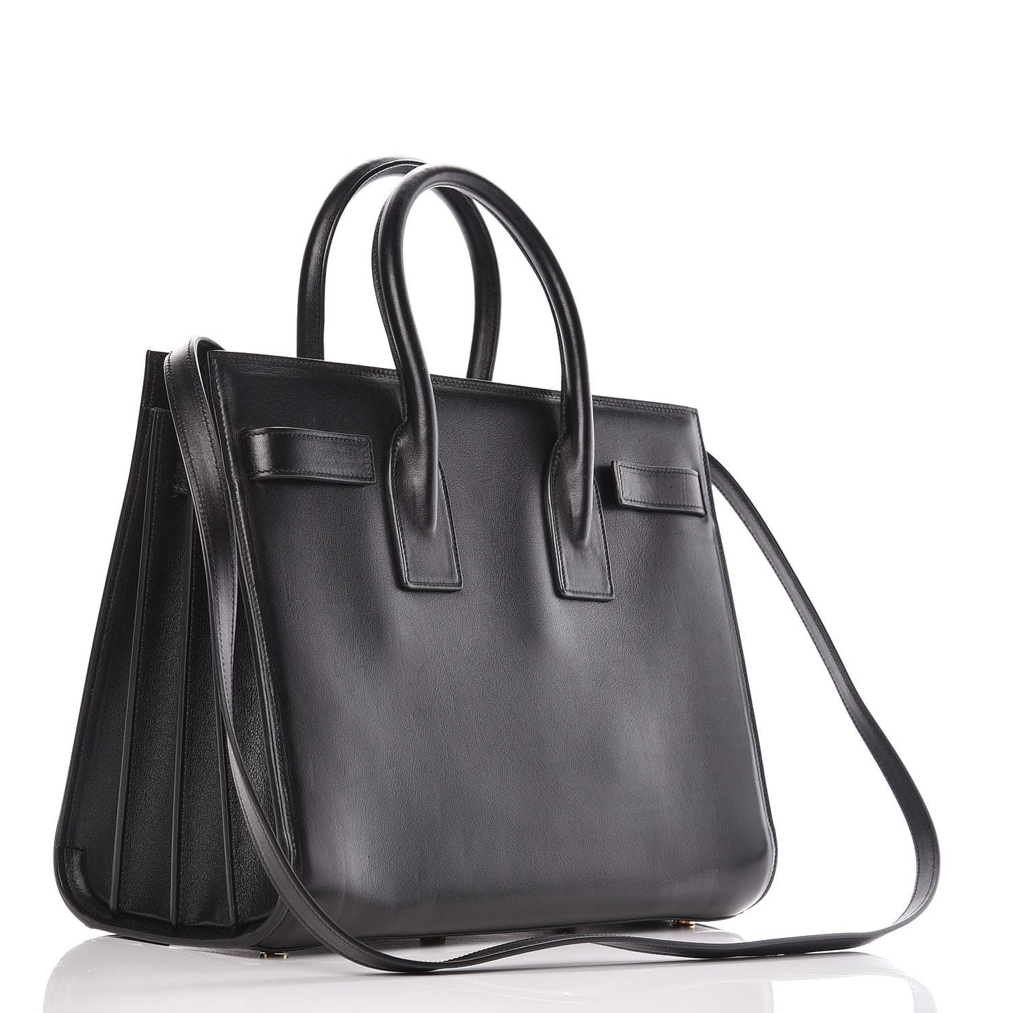 Calfskin Small Sac De Jour Black
