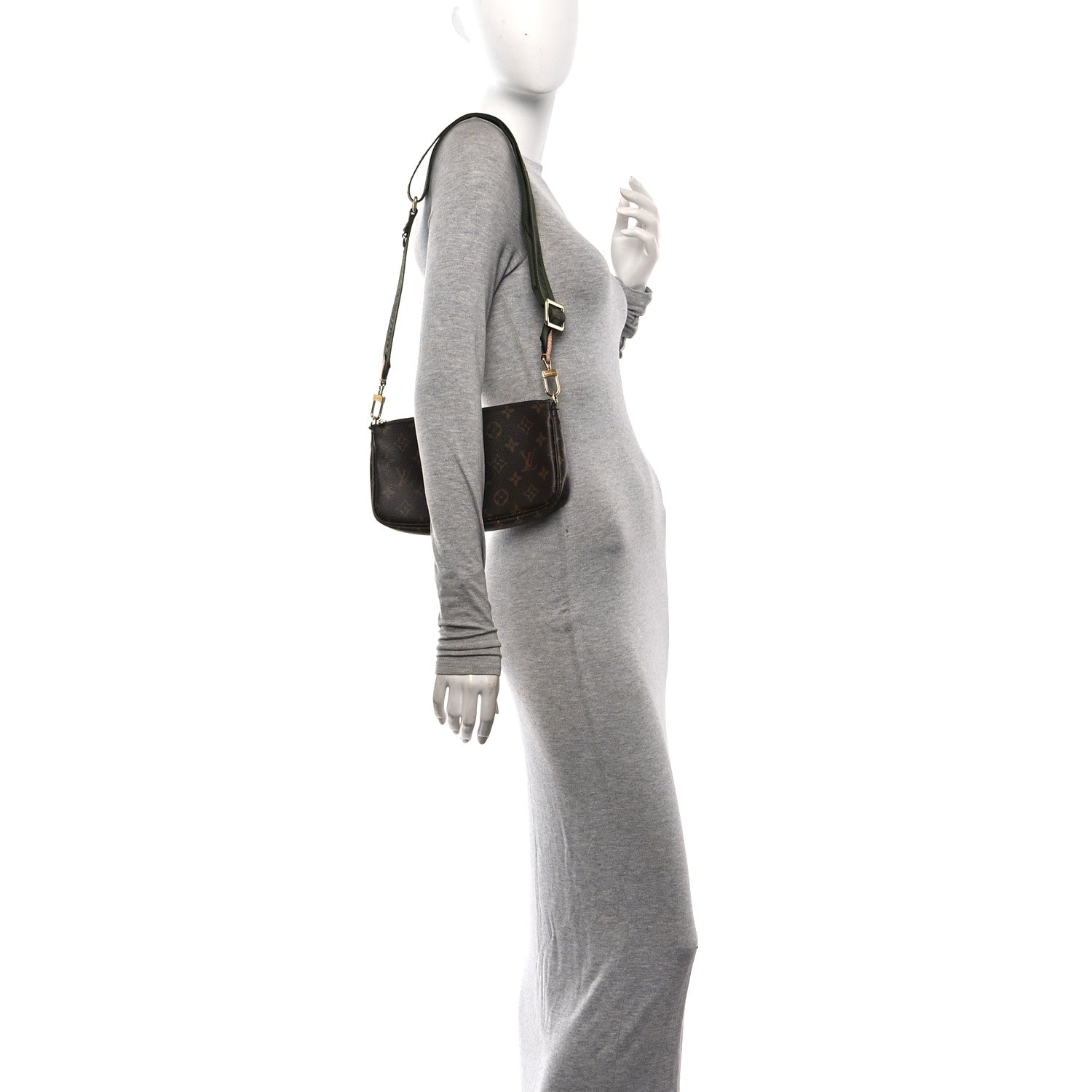 Louis Vuitton Monogram Multi Pochette Accessories Large Pochette  Kaki 2 of 9