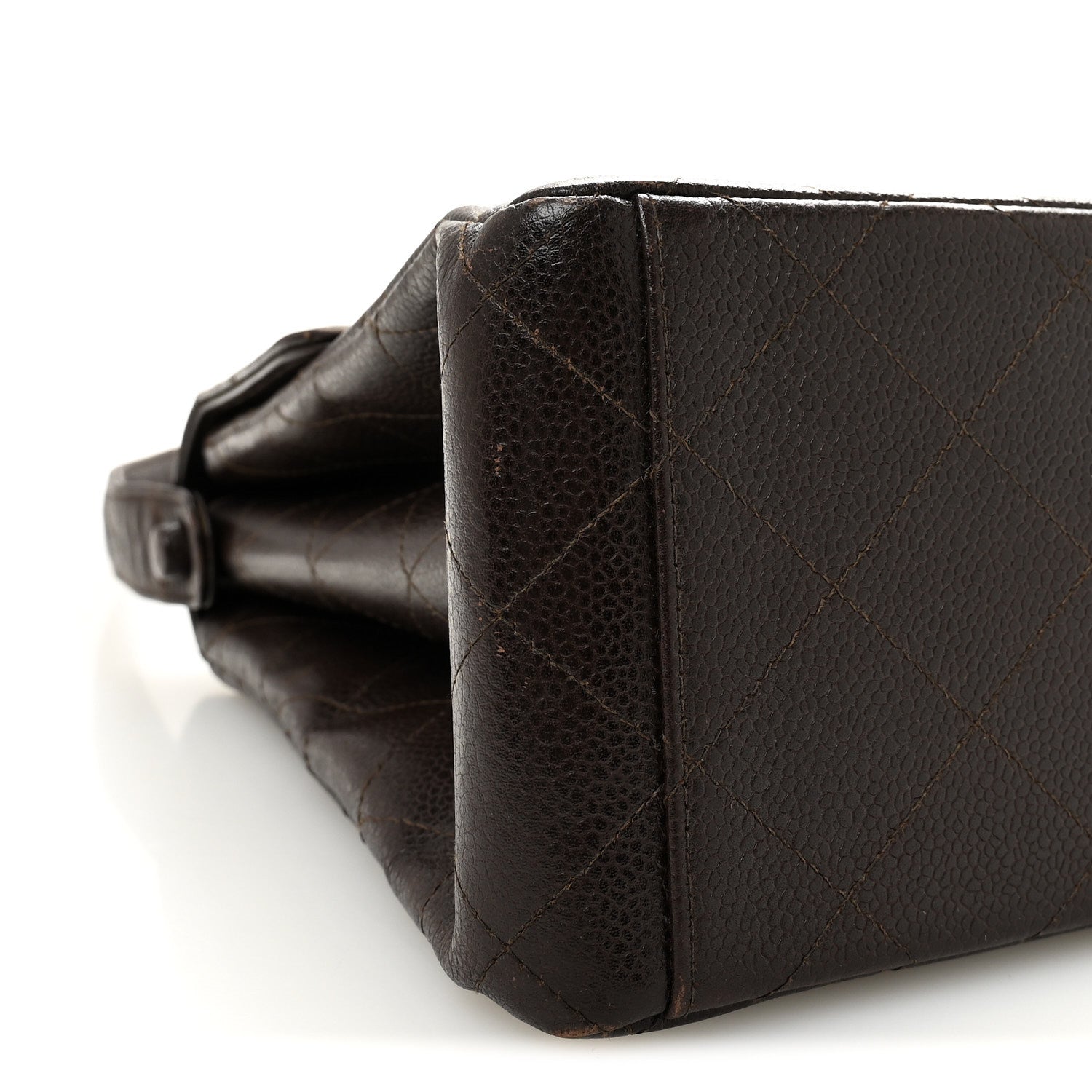 Chanel Caviar Quilted Medium Kelly Flap Brown 8 of 9
