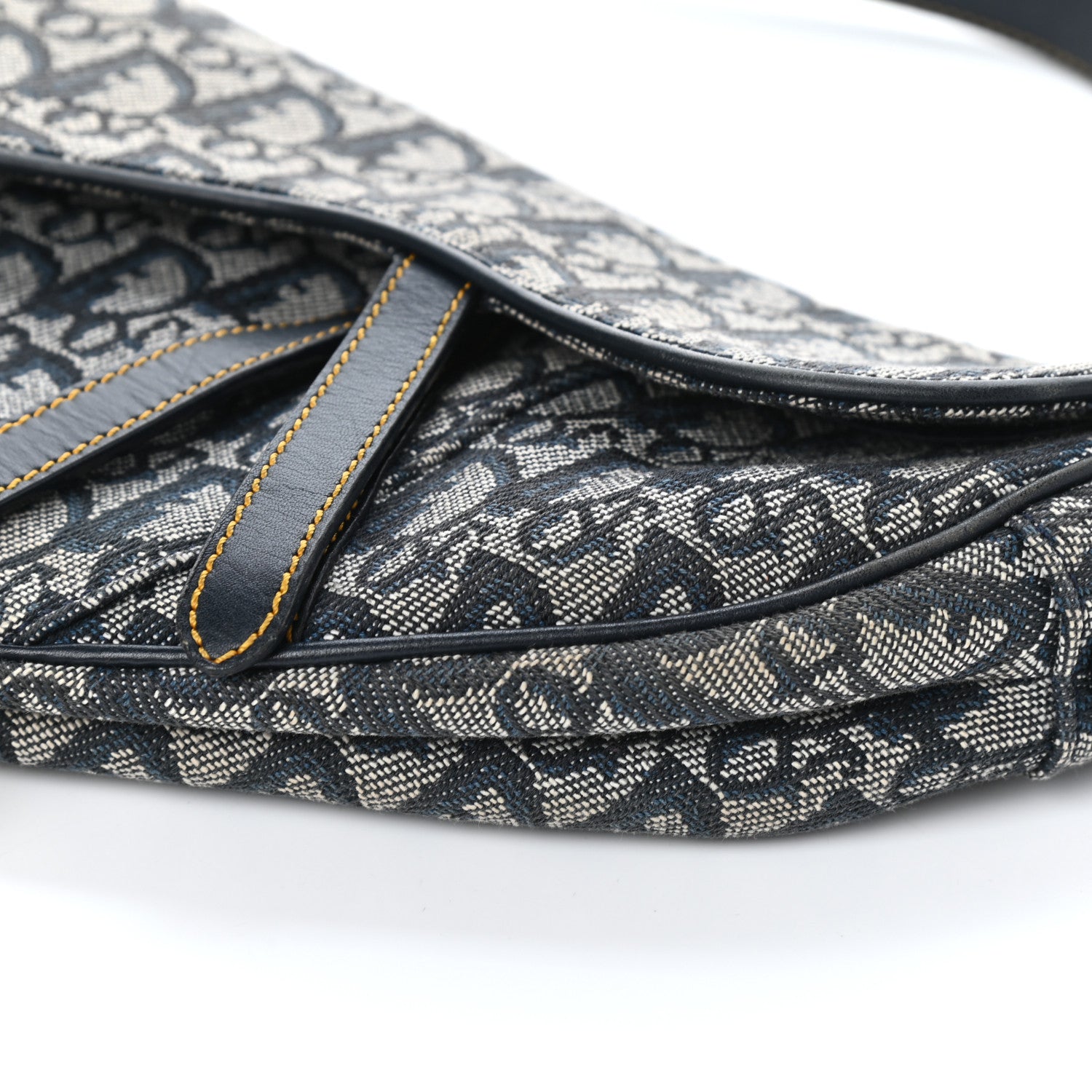 Christian Dior Monogram Saddle Bag Blue 8 of 8