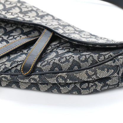 Christian Dior Monogram Saddle Bag Blue 8 of 8