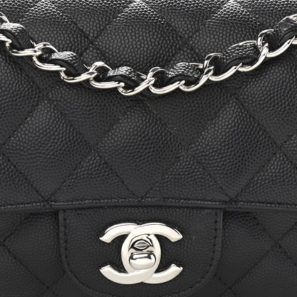 Chanel Caviar Quilted Mini Rectangular Flap Black 10 of 12