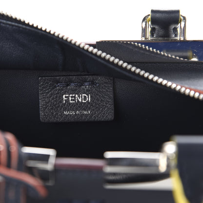 Fendi Vitello Dolce Mini 3jours Tote Blue Notte 8 of 10