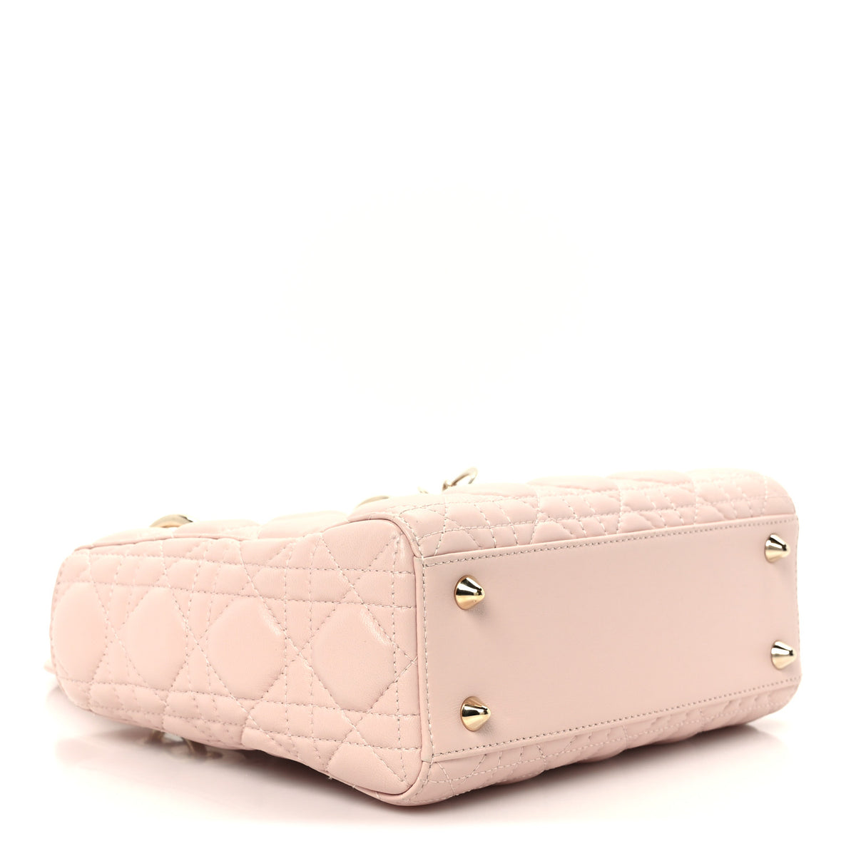 Lambskin Cannage Small Lady Dior Pink