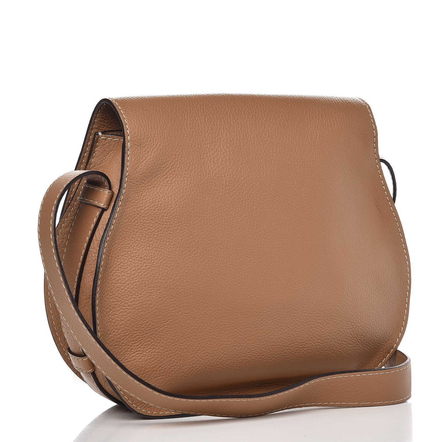 Chloe Calfskin Medium Marcie Round Crossbody Bag Nut 3 of 10