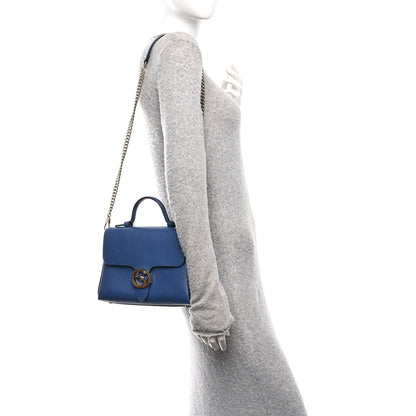 Gucci Dollar Calfskin Interlocking G Top Handle Shoulder Bag Caspian 2 of 10