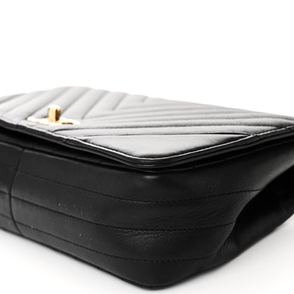 Chanel Calfskin Chevron Quilted Small Statement Flap Black 10 of 10