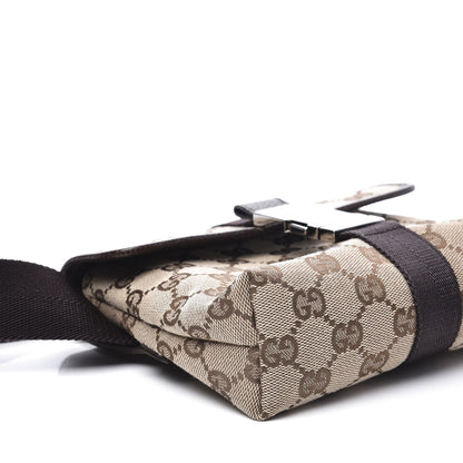 Gucci Monogram Waist Pouch Bag Dark Brown 5 of 9