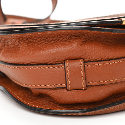 Chloe Calfskin Mini Marcie Round Crossbody Bag Tan 9 of 15