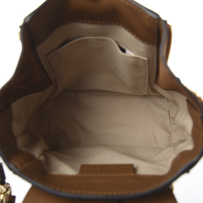 Chloe Suede Calfskin Mini Faye Backpack Khaki 4 of 9
