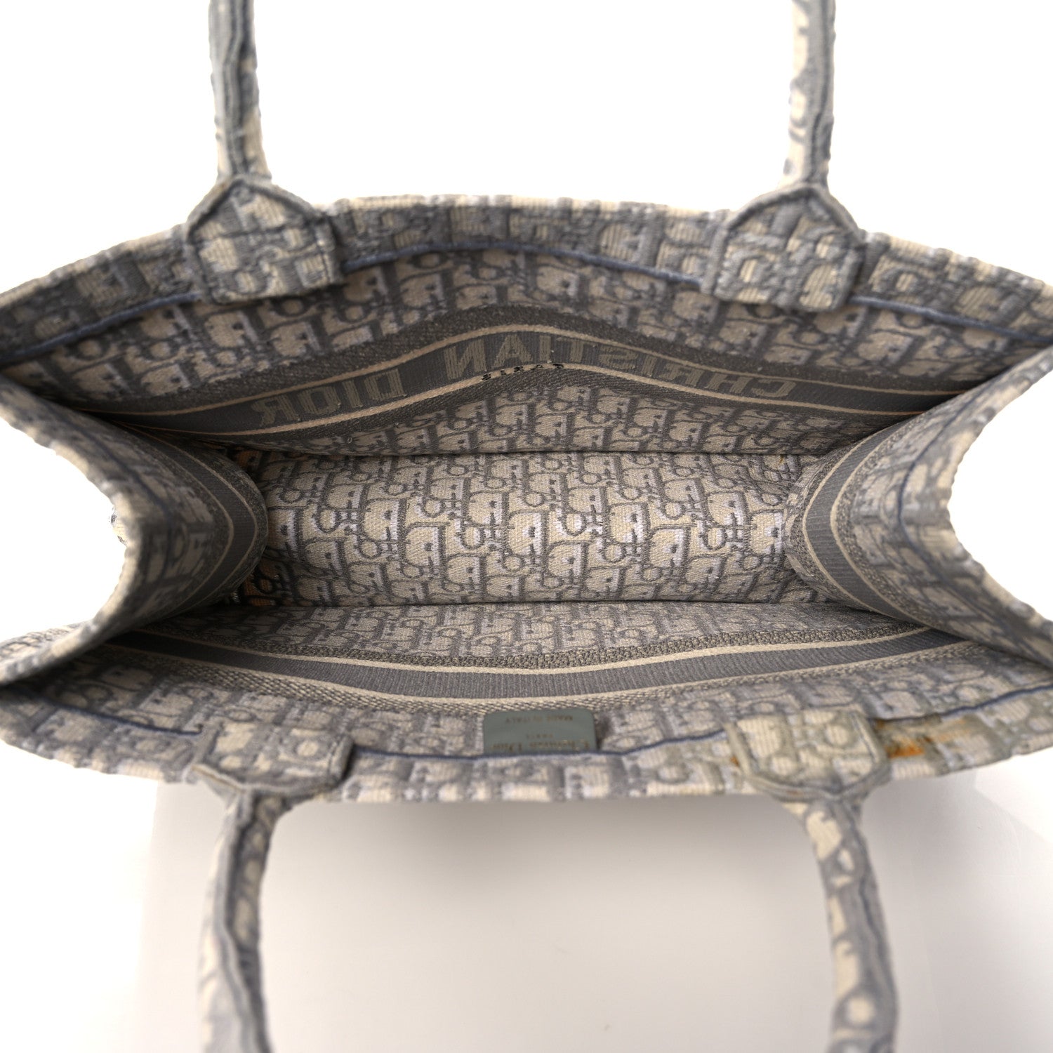 Christian Dior Oblique Medium Book Tote Grey 5 of 11