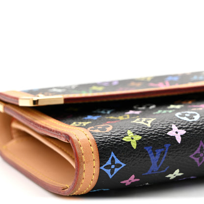 Louis Vuitton Monogram Multicolor Porte Tresor International Wallet Black 8 of 11