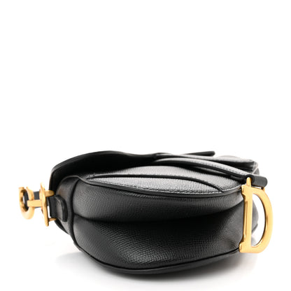 Christian Dior Grained Calfskin Mini Saddle Bag Black 4 of 10