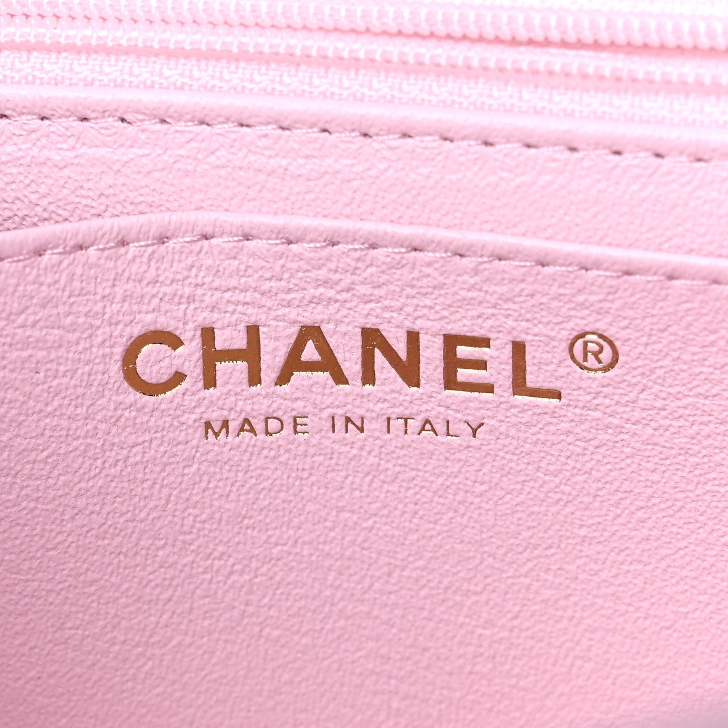 Lambskin Quilted Mini Top Handle Rectangular Flap Light Pink