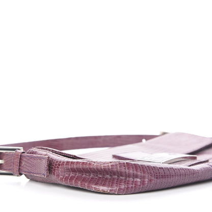 Fendi Lizard Baguette Purple 5 of 12