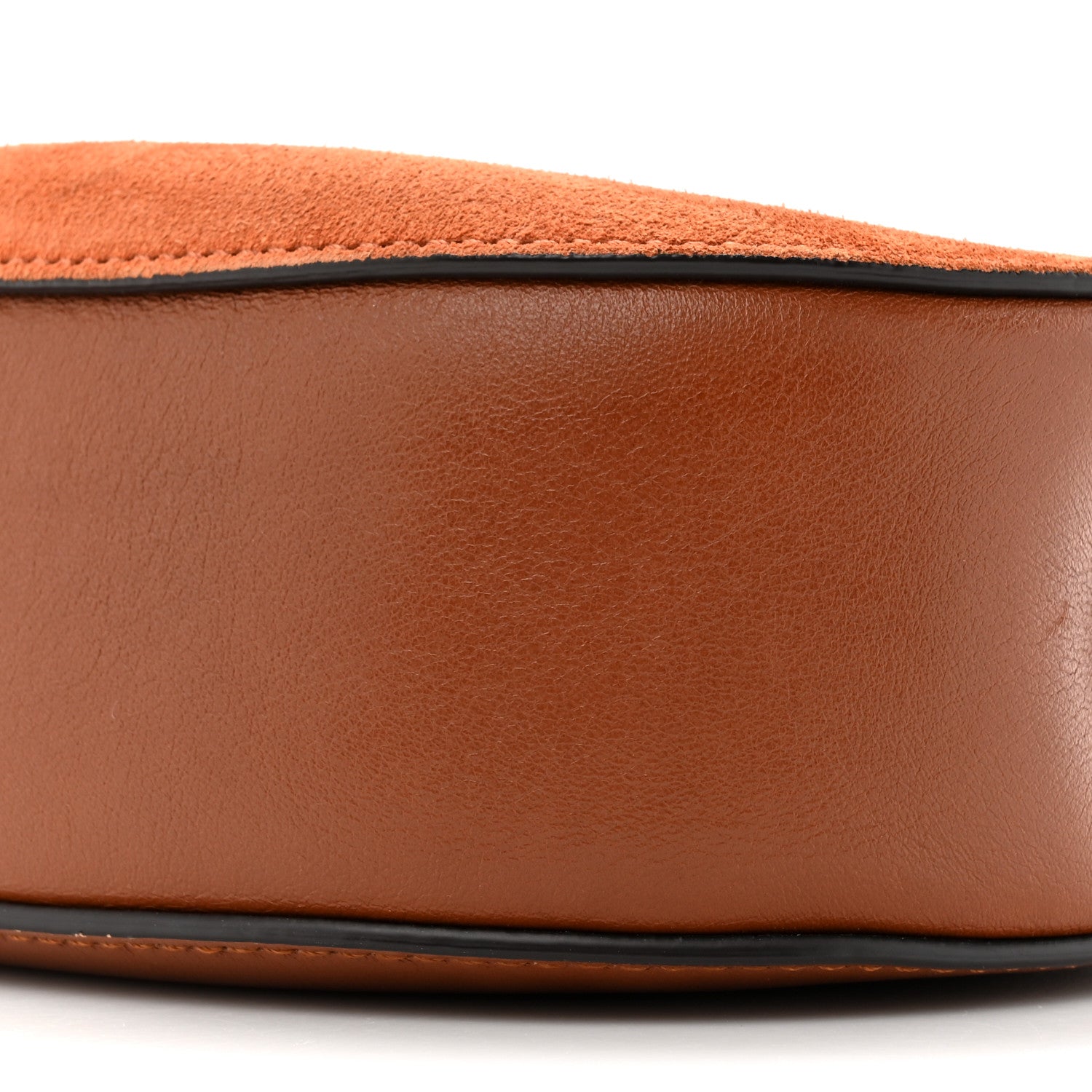 Chloe Suede Smooth Calfskin Mini Drew Shoulder Bag Tobacco 8 of 10