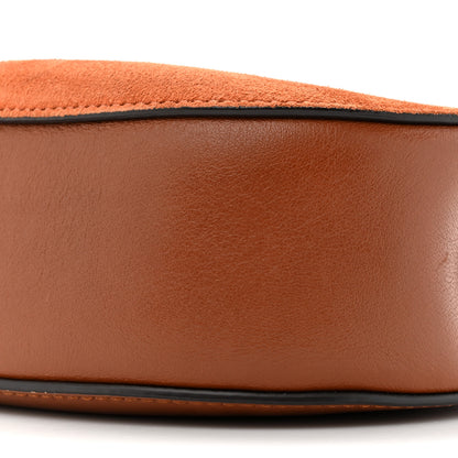 Chloe Suede Smooth Calfskin Mini Drew Shoulder Bag Tobacco 8 of 10