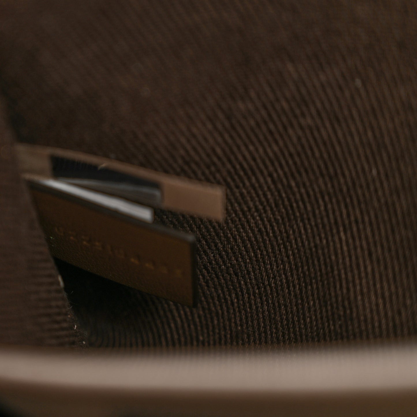 Canvas Calfskin Small Logo Carry Tote Vegetal Beige