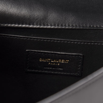 Saint Laurent Smooth Calfskin Monogram Medium Spontini Satchel Black 6 of 13