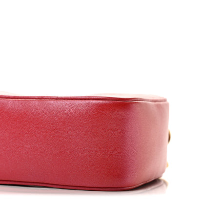 Louis Vuitton Lambskin Embossed Monogram Fall In Love Sac Coeur Heart Chain Bag Lipstick Red 8 of 10