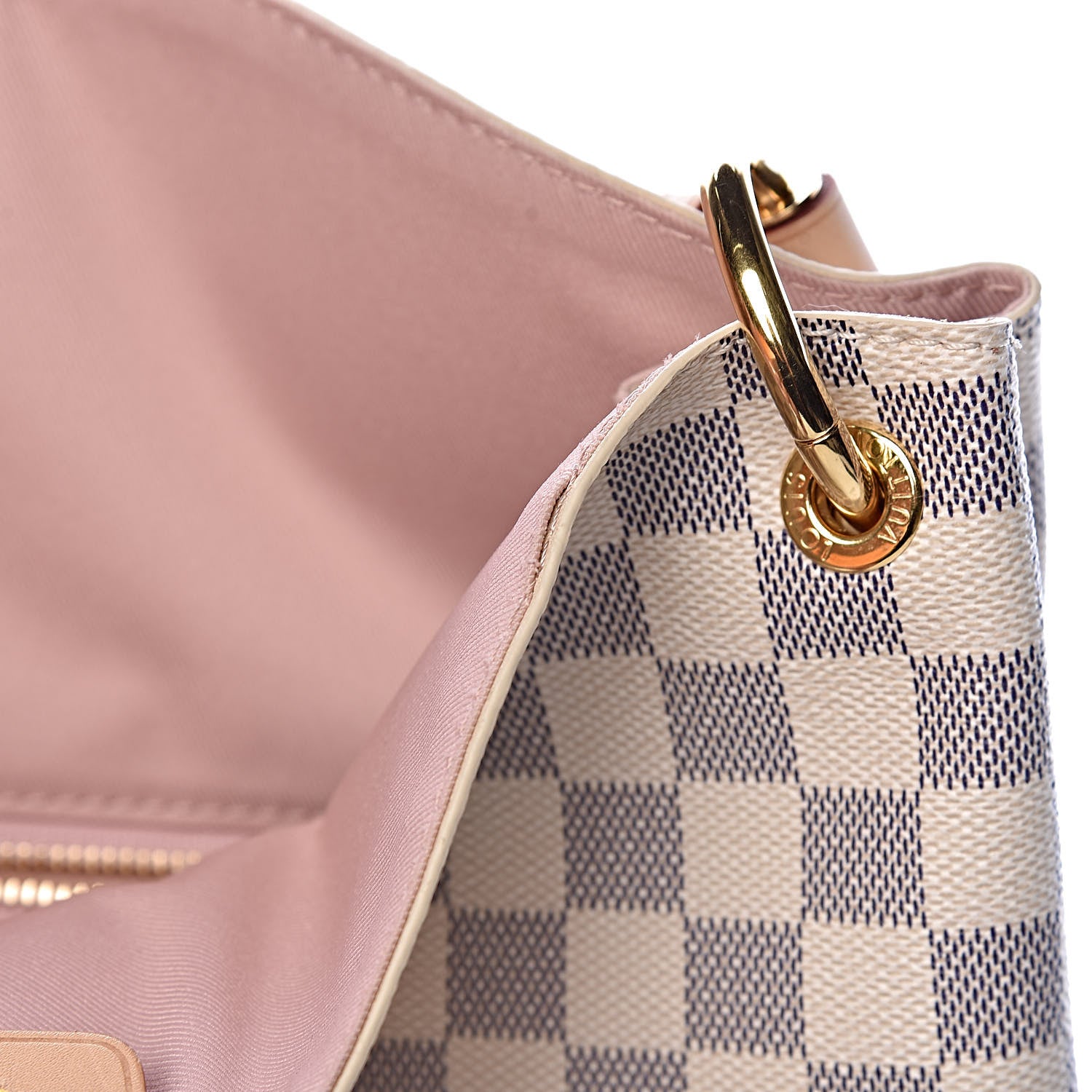 Louis Vuitton Damier Azur Graceful PM Rose Ballerine 13 of 16