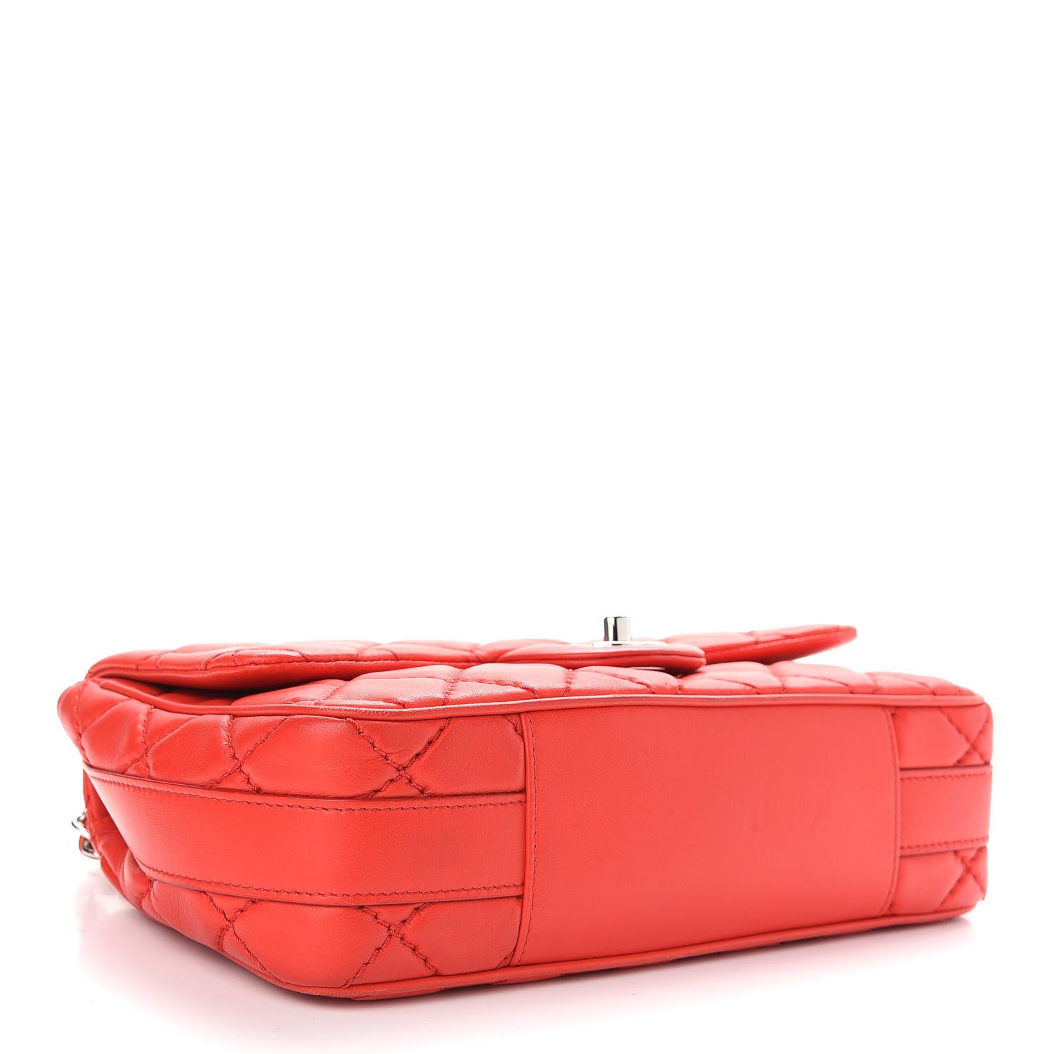 Chanel Lambskin Quilted Medium Easy Carry Flap Red 4 of 11