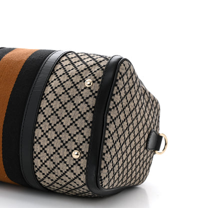 Gucci Diamante Vintage Web Medium Boston Black 10 of 10