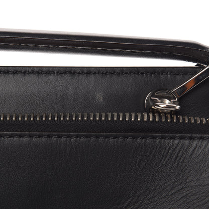 Fendi Calfskin Flowerland Medium Dotcom Satchel Black Multicolor 10 of 14
