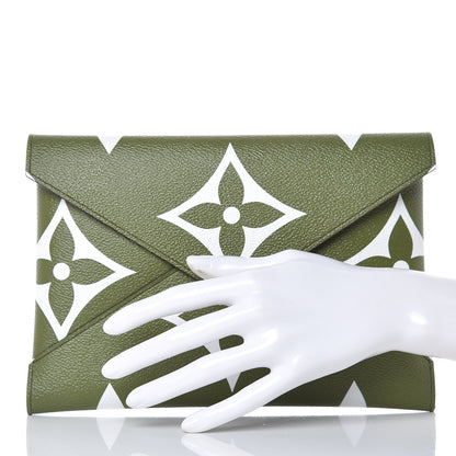 Louis Vuitton Monogram Giant Large Kirigami Pochette Kaki 2 of 8