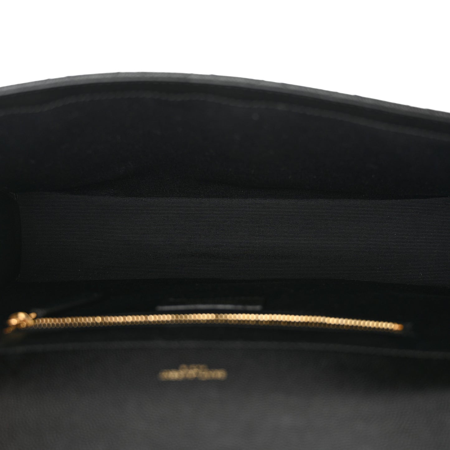 Grain De Poudre Textured Mixed Matelasse Large Triquilt Monogram Satchel Black