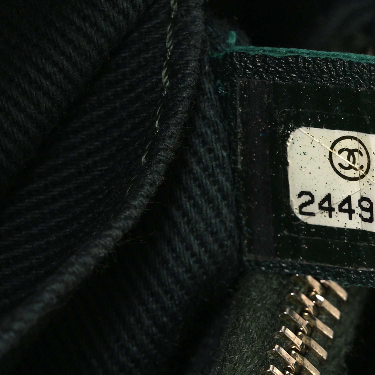 Chanel Calfskin Chevron Quilted Small Coco Handle Flap Green 7 of 10