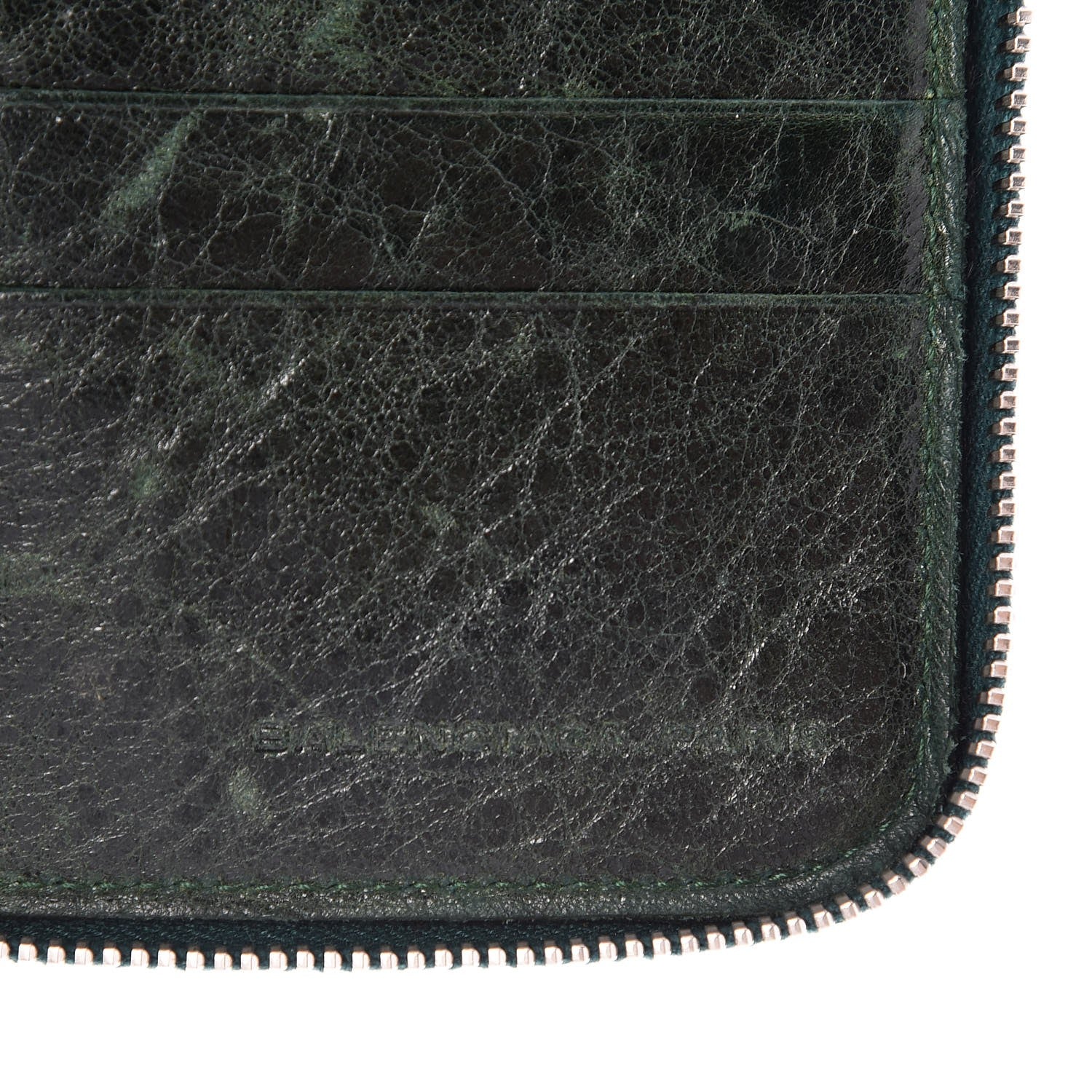 Balenciaga Chevre Giant 12 Silver Hardware Compagnon Wallet Evergreen 9 of 12