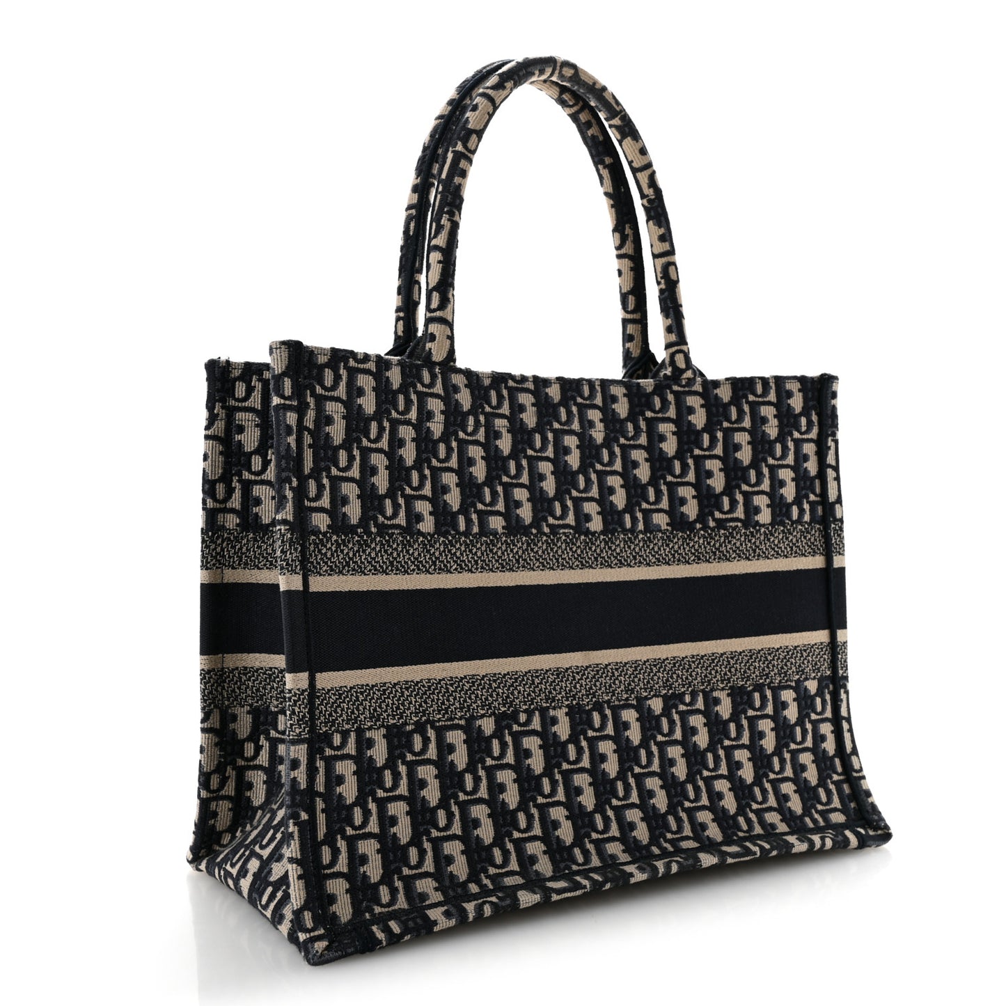 Oblique Medium Book Tote Blue Multicolor