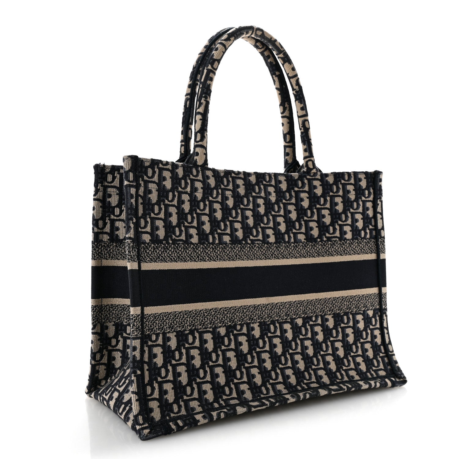 Christian Dior Oblique Medium Book Tote Blue Multicolor 3 of 14