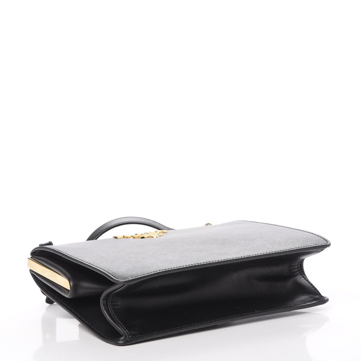 Saffiano City Calf Light Frame Bag Nero Black