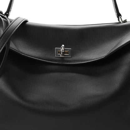 Balenciaga Natural Smooth Calfskin Medium Rodeo Top Handle Handbag Black 7 of 9