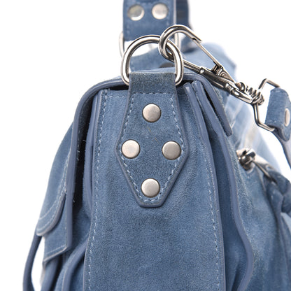 Proenza Schouler Suede Medium PS1 Satchel Polar Blue 15 of 18