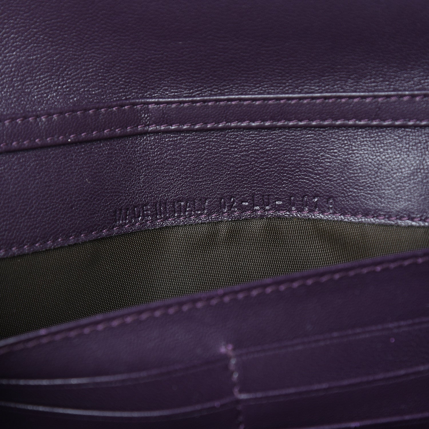 Christian Dior Patent Cannage Rendezvous Chain Wallet Purple 6 of 6