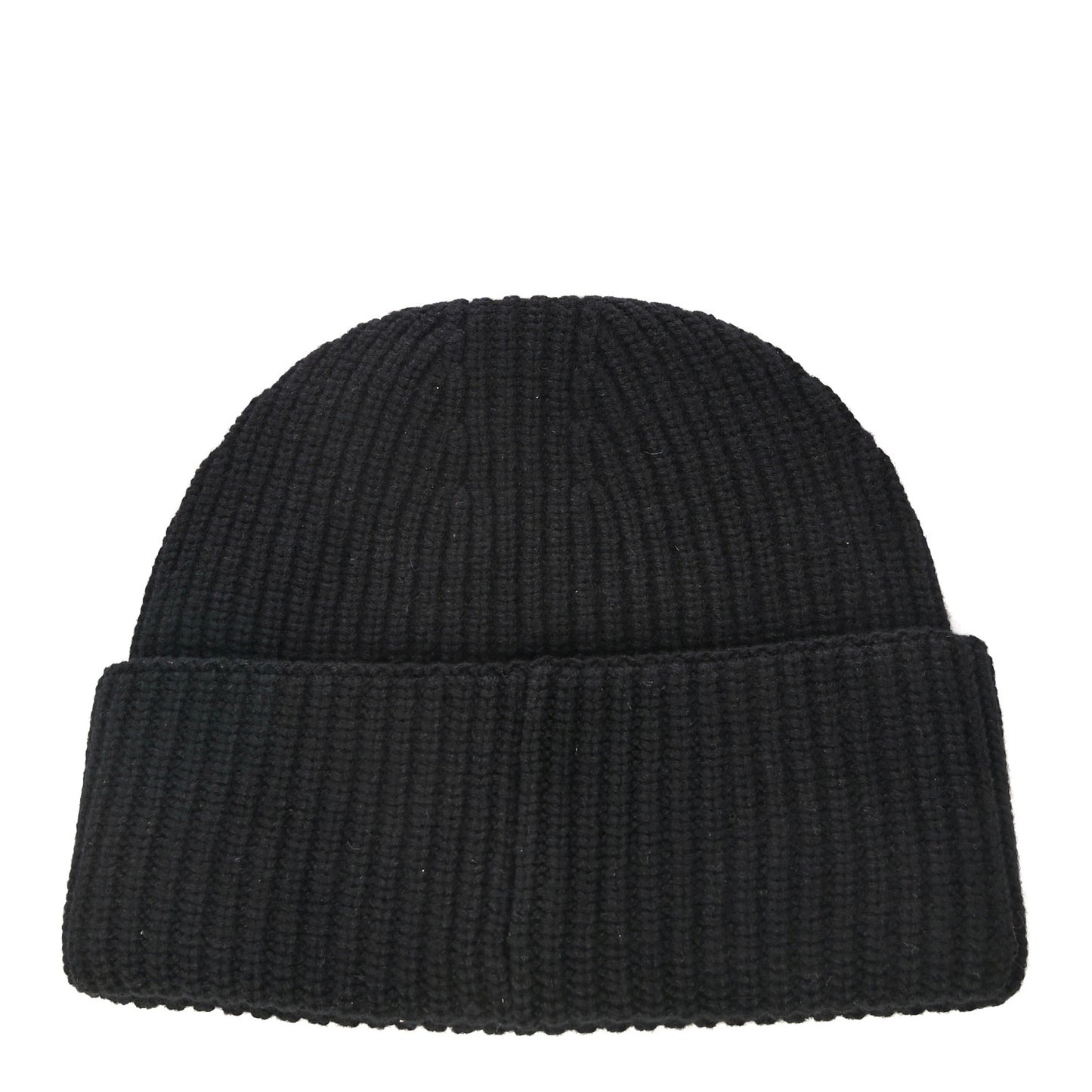 Wool Cashmere CC Beanie Hat Light Black White
