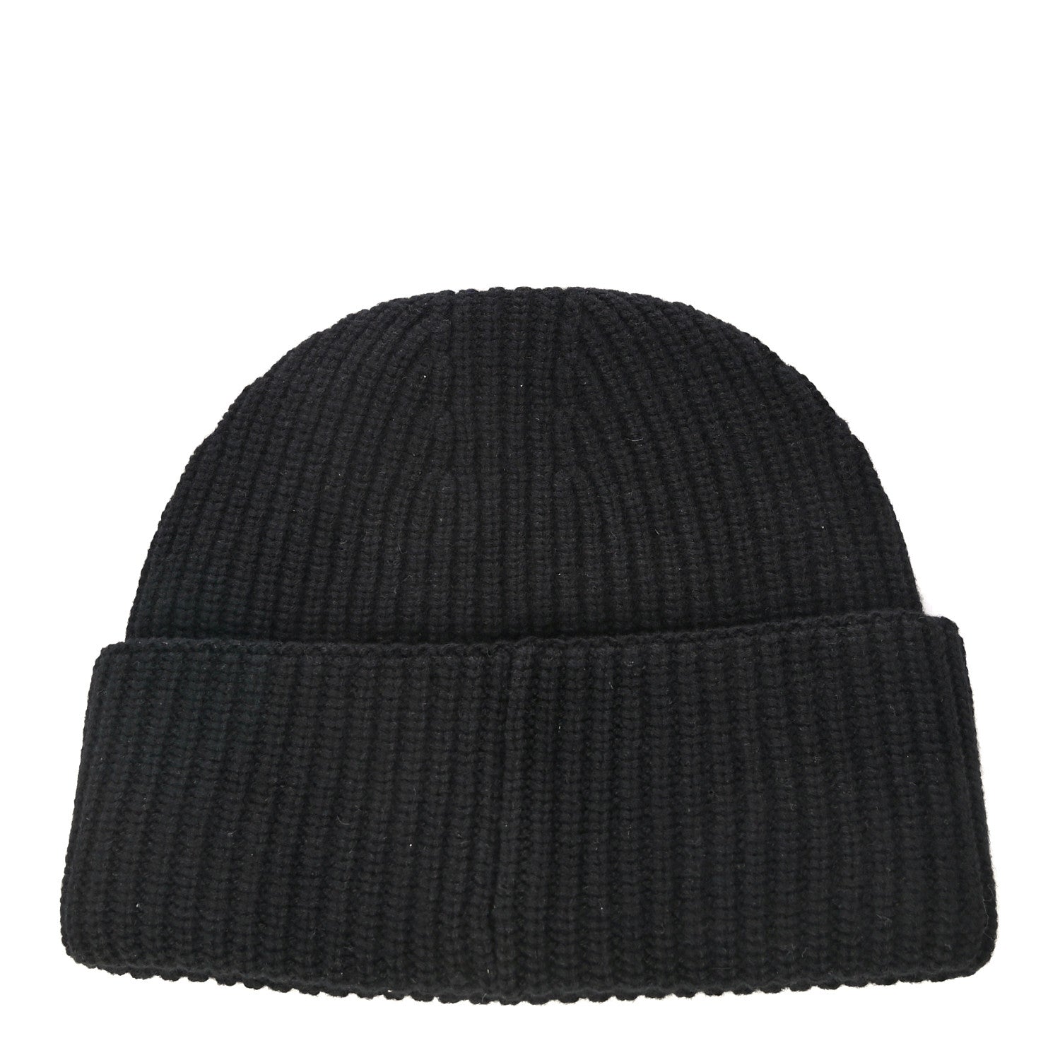 Chanel Wool Cashmere CC Beanie Hat Light Black White 2 of 16