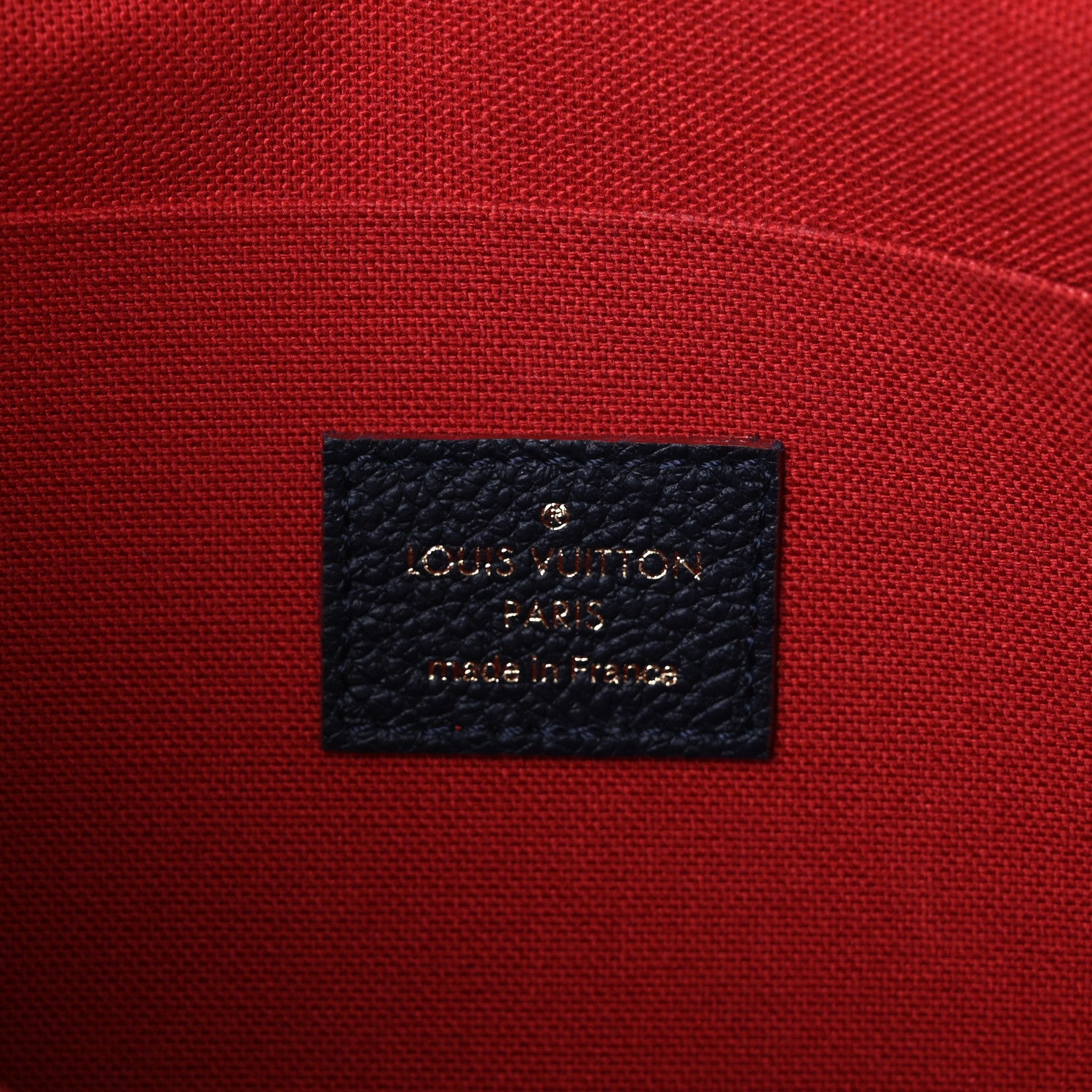 Louis Vuitton Empreinte Pochette Felicie Chain Wallet Marine Rouge 6 of 10