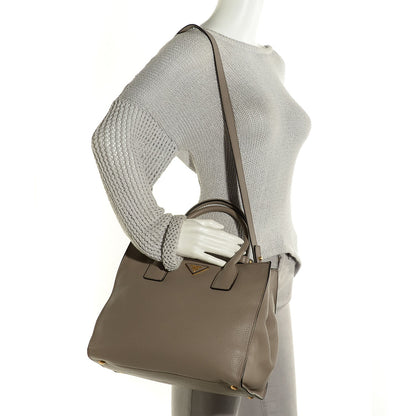 Prada Vitello Daino Tote Argilla 2 of 11