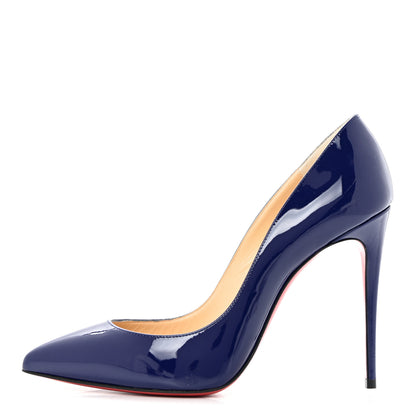 Christian Louboutin Patent Pigalle Follies 100 Pumps 38.5 Nomade 1 of 8