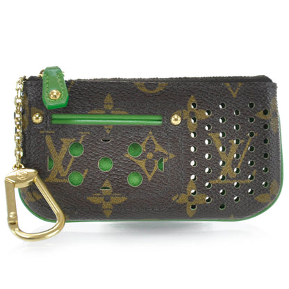 Louis Vuitton Monogram Perforated Key Pouch Green 1 of 6